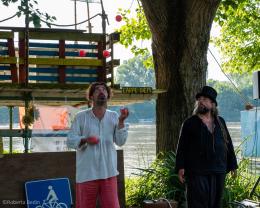 Un grande successo per il circo lungo il Po