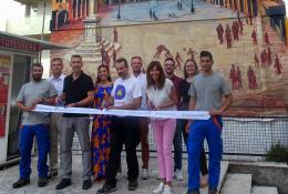 Un'opera d'arte che celebra il rugby e la nostra città 