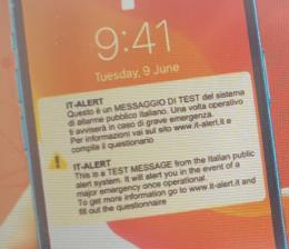 It Alert, la sperimentazione in Veneto il 21 settembre 