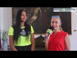 Tarè Bergamo, campionessa regionale del lancio del peso ricevuta a palazzo Nodari