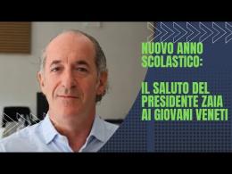 Gli auguri del presidente della Regione Veneto Luca Zaia agli studenti