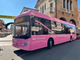 A Cavarzere il bus rosa per la prevenzione