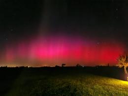 L'incredibile aurora boreale sul Delta del Po