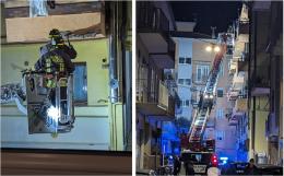 Via Alga, dichiarati inagibili i balconi