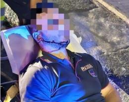 Poliziotto ferito con la forchetta, è in ospedale