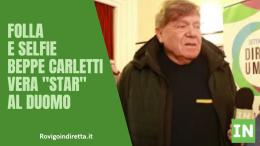 Folla e selfie, Beppe Carletti "star" al Duomo