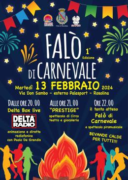 Falò di carnevale a Rosolina 
