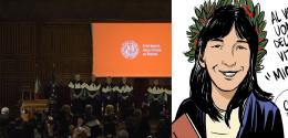 Il corteo accademico per Giulia: "Era un primo violino"