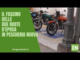 Il fascino delle due ruote d'epoca in Pescheria Nuova