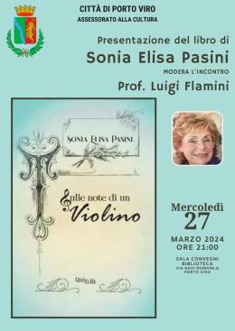 Presentazione del libro di Sonia Elisa Pasini: “Sulle note di un violino”