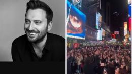 New York in coro per Cesare Cremonini, il flash mob emoziona il cantante