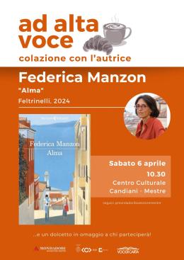 Federica Manzon con "Alma" - Ad alta voce, colazione con l'autrice