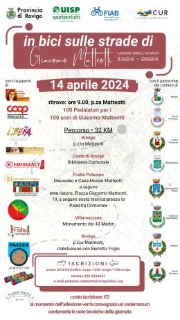 In bici sulle strade di Giacomo Matteotti