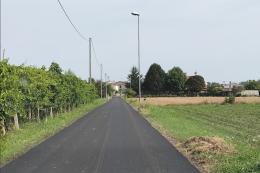 Nuova asfaltatura in via Palua