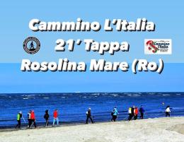 “CAMMINO L’ITALIA – Route 21” Rosolina Mare