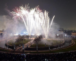 Spettacolo pirotecnico in Prato della Valle 