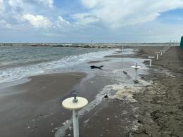 Maltempo, persi  8 metri di spiaggia