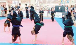 Le acrobazie a colpi di karate
