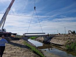 Posato il nuovo viadotto