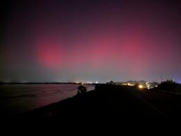 L'aurora boreale è arrivata in Polesine
