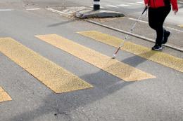 Strisce più sicure per i non vedenti