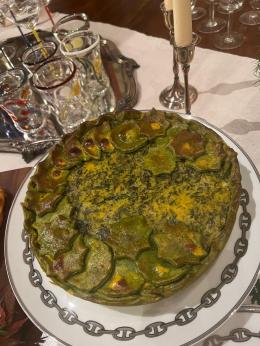 Torta salata di erbette e patate
