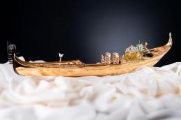 La "Gondola d'Oro" esposta a San Marco