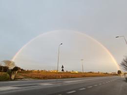 Il raro fenomeno del doppio arcobaleno