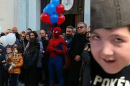 Arrivano i supereroi, per l'addio ad Andrea