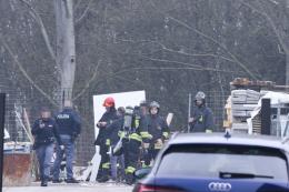 Fiamme e fumo in area Tredici