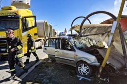 Spaventoso frontale a Valliera, un ferito gravissimo 