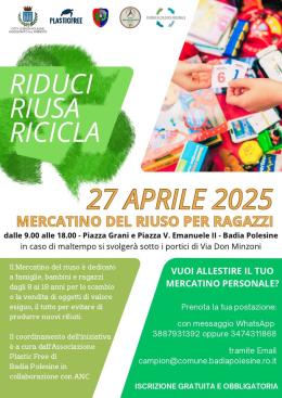 Mercatino del riuso per ragazzi