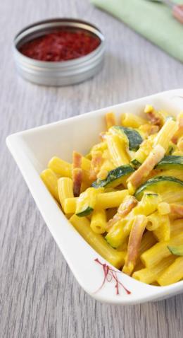 Pasta crudo e zucchine