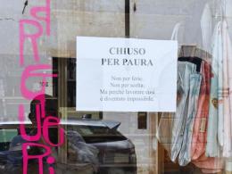 "Chiuso per paura"