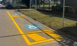 Pronti i parcheggi disabili in Casetta