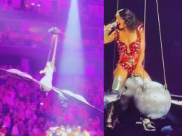Momenti da incubo per Katy Perry