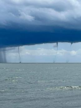 Un'altra tromba marina a largo del Delta