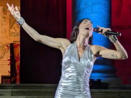 Bianca Atzei incanta tutti a Villa Badoera