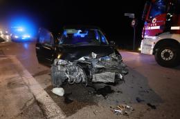 Schianto in serata, paura e feriti