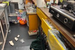 Devastato il centro per i diversamente abili