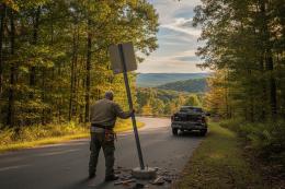 A 80 anni ruba i pali stradali per fare l'orto