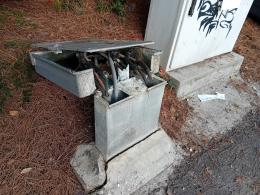 Raid vandalico, danni e rabbia