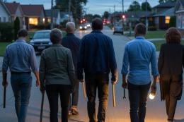 In 40 inseguono i ladri con bastoni, droni e chiavi inglesi