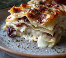 LASAGNE AL RADICCHIO, SPECK E FONTINA