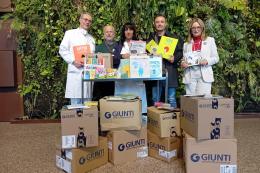 Centinaia di libri per i piccoli pazienti