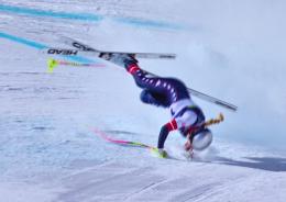 Vonn, l&rsquo;ironia dopo l&rsquo;incidente
