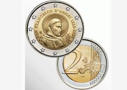 San Francesco, arriva la moneta da 2 euro
