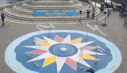 Un grande mandala per la festa della Riconoscenza