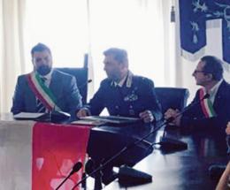 Il saluto al comandante Marinelli
