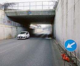 Il sottopasso preso tra due acque